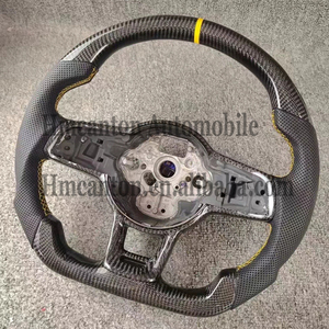 Brand New Wholesale Perforated Leather Carbon Fibre Fibre <b>Car</b> Steering Wheel for Volkswagen Golf 7.5 GTI MK7 <b>Car</b> Steering Wheel - Product Image 2