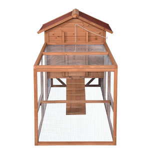 Shaw Ye ไม้ไก่ Coop บ้านสัตว์เลี้ยงบ้านเม็กซิโกกรงไก่ชุบสังกะสีสําหรับไก่ - Product Image 3