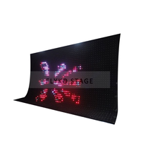 P10 Led Video Wall LED DMX512 Video Star Cloth RGB Vision Cortina RGB Software Cortina para espectáculo de fiesta de boda