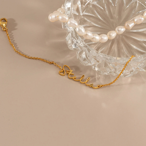 Nuovo Braccialetto con Ciondolo Personalizzato North in Acciaio Inossidabile, Regalo per la Mamma, Ciondolo con Nome Personalizzato, Braccialetti per Coppie da Donna - Product Image 6