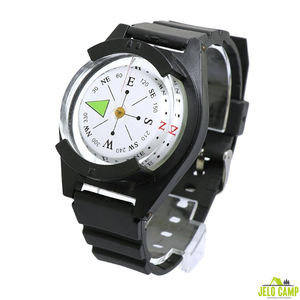 경량 전술 손목시계 나침반 베젤 방수 충격 방지 야외 생존 하이킹 다이빙 정밀 손목 나침반 - Product Image 1