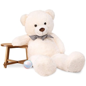 Wholesale Kids Cartoon Stuffed Animal Soft Plush White Teddy Bear - Product Image 3