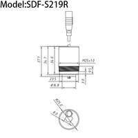 Goldenland DC 12V Electrovanne en laiton avec corps fileté pour montage direct, SDF-S219R personnalisable OEM
