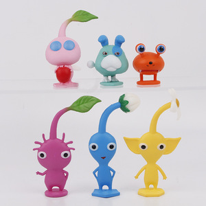 ฟิกเกอร์ตัวการ์ตูนใหม่ <span class=keywords><strong>Pikmin</strong></span> <span class=keywords><strong>4</strong></span>-10ซม. XR ใหม่6ชิ้นชุดท็อปเปอร์เค้ก - Product Image 2