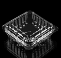 125 gram voedselveilige recyclebare PET wegwerp plastic doos voor blauwe bessen, fruit, groenten, landbouw, ISO9001 gecertificeerd