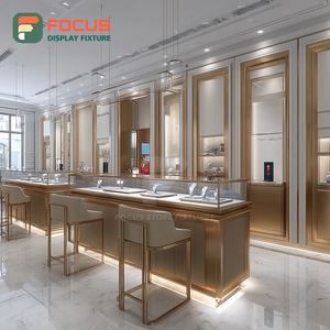 Sistema Minimalista de Exhibición de Joyería Premium, Vitrina de Vidrio para Joyería con Superficie Pulida - Product Image 2