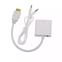 Offre Spéciale 1080P HD VGA Adaptateur Mâle à Femelle Audio Vidéo Convertisseur Câble Convertidor HDTV & VGA vers HD Adaptateurs et Connecteurs