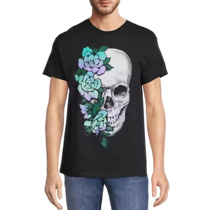 T-shirt Estiva Casual da Uomo di Tendenza, Design Accattivante, Stampa DTF, Stile Grafico, Trasferimento Termico per T-shirt Unisex - Product Image 1
