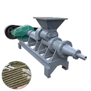 Grass Wood Stick Cubic Briquettes Extrusion Machine Coal Charcoal Extruder Cube Shisha Briquettes Machine