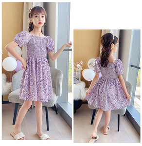 Boutique en ligne de vente en gros, robes décontractées mignonnes pour bébés filles, robe de princesse maxi à fleurs pour enfants, provenant d'un fournisseur chinois - Product Image 3