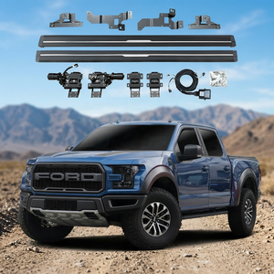 บันไดข้างไฟฟ้าอลูมิเนียมอัลลอยด์แบบเต็มชุด สำหรับรถกระบะฟอร์ด F150 ปี 2009 ขึ้นไป พร้อมไฟ LED ไม่มีไฟส่องสว่าง - Product Image 1