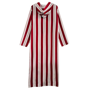 Túnica Thobe a Rayas para Hombre, Kaftan de Dubái, Djellaba Marroquí con Capucha, Vestido Musulmán de Manga Larga, Camisas, <span class=keywords><strong>Ropa</strong></span> Islámica, Túnica - Product Image 3