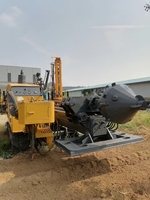 Tuyau moulu non destructif de construction urbaine d'occasion posant une machine de forage directionnel horizontal