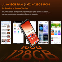 Téléphone intelligent 4G à succès, écran 6,5 pouces, batterie 10600 mAh, 4+128 Go, double SIM, appareil photo 64 MP, téléphone portable Android Oukitel G6, téléphone robuste