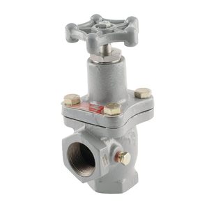 Válvula angular Emerson-Fisher de 2 pulgadas NPT de hierro dúctil para equipos de gas LP - Product Image 1