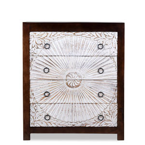 Cómoda de Estilo Tradicional con 7 Cajones, Cómoda Premium para Dormitorio con Herrajes de Latón Antiguo y Detalles Decorativos - Product Image 2