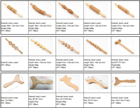 Kit de massage corporel Gua Sha personnalisé en bois pour drainage lymphatique – Outils de thérapie corporelle en bois