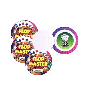 Break Open Pull Tab Impression Gambling Style Vente en gros Instant Win Cartes de sceau personnalisées Pull Tab Tickets - Product Image 4