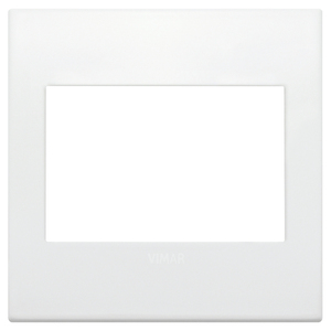 Vimar Placca Classic 3M BS Polar Matt Copri Interruttore a Muro Lunghezza 9,7 cm Altezza 1,7 cm - Product Image 1