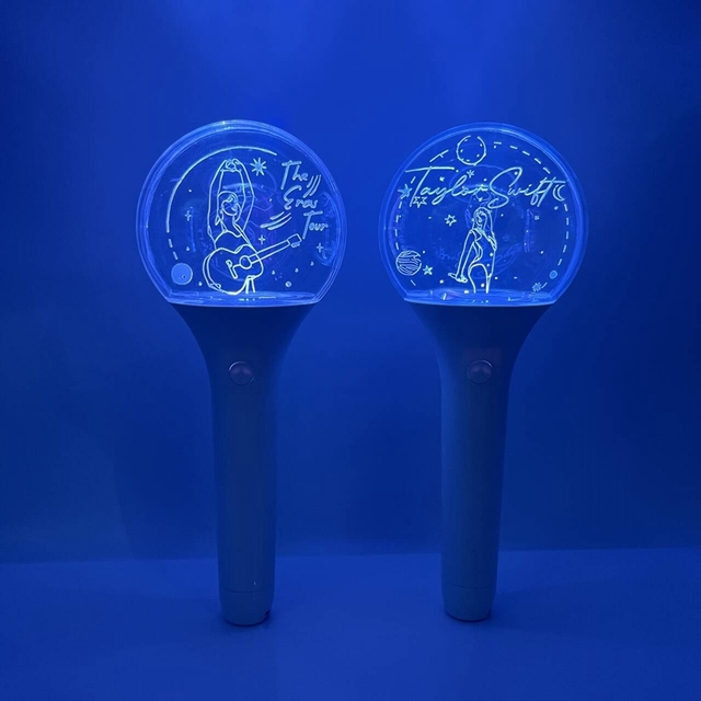 RICHSHINING APP Control Led Flashing Stick Custom logo Glow Sticks Rechargeable Light Stick for Concert