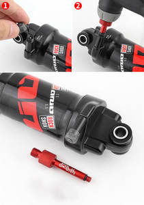 Adaptateur de <span class=keywords><strong>valve</strong></span> d'<span class=keywords><strong>amortisseur</strong></span> arrière de vélo de montagne MUQZI, pièces de suspension, outils de réparation, convertisseur en alliage d'aluminium anti-fuite - Product Image 5