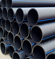 Tuyaux d'irrigation agricole en PE 20mm-160mm Tubes d'alimentation en eau en plastique HDPE Longueurs de 6m à 12m