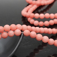 Prix usine 6MM corail rouge Jade perles rondes en vrac équilibre énergétique gemme pour la fabrication et la conception de bijoux à bricoler soi-même