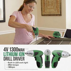 Lithium Ion Drill Driver 4V 1300mAh Mini Electric Screwdriver Household <b>Power</b> <b>Tool</b> Set - Product Image 1