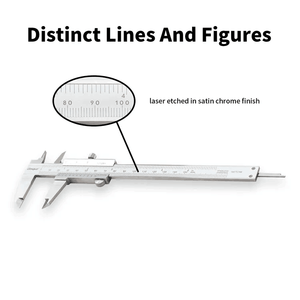 Dasqua pinza analogica ad alta precisione 0-100mm 0-4 "Pied a Coulisse monoblocco calibro a corsoio Calibrador strumento di misurazione a corsoio - Product Image 4