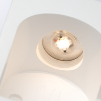 Lampe encastrée en plâtre moderne carrée, applique murale LED encastrée pour coin décoratif dans le salon, chambre à coucher, éclairage encastré au plafond