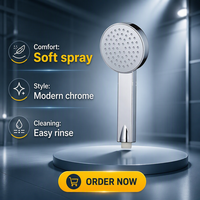 Ensemble de douche moderne Taimu TM-2401 en ABS chromé avec garantie de 2 ans - Accessoires de douche à main pour salle de bain