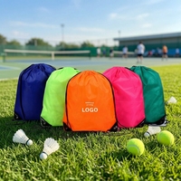 Sac à cordon en tissu Oxford polyester rouge avec impression de logo pour événements sportifs de football et de basketball, modèle YY Wenzhou