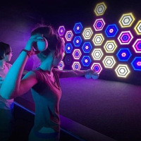 Dalles de projection interactives pour sol, jeux muraux LED pour enfants, jeux d'intérieur en métal 35x35cm, fabriquées en Chine