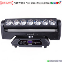 GBR-BL741A 7x15W RGBW 4in1 LED Pixel Blade Moving Head Beam-Licht