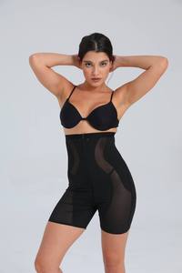 Langqin Bodyshaper Shorts High-Waisted Compression Tummy Control Girdle <b>Thigh</b> Slimming Breathable Woven Eco-Friendly XL - Product Image 3