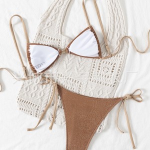 Bikini de Dos Piezas con Estampado Triangular, Estilo 2025, Comercio Electrónico Transfronterizo, Europa y América, AliExpress, Sexy - Product Image 2