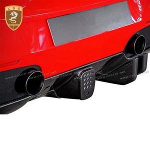 488 estilo de coche Material de fibra de carbono de <span class=keywords><strong>la</strong></span> luz antiniebla trasera cubre adecuado para <span class=keywords><strong>Ferrari</strong></span> 488 auto Accesorios - Product Image 2