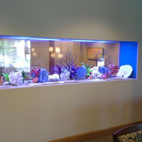 Accessoire pour aquarium en acrylique cristal de Malaisie, tuyaux en forme de lys en plastique pour aquarium