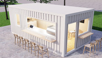 Maisons préfabriquées modulaires, conteneurs de restaurant, conteneurs de 40 pieds, bars, restaurants, conteneurs alimentaires