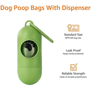 Sacs à déjections canines biodégradables avec distributeur, étanches et écologiques, pour les voyages en extérieur et le nettoyage des litières pour chats - Product Image 6