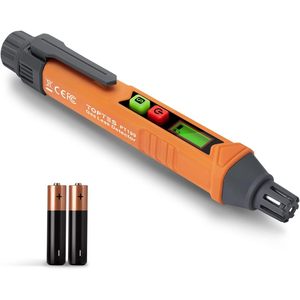 Detector de Fugas de Gas Toptes Pt199, Detector Portátil Naranja para Metano y Gases Combustibles con Alarma Audible y Visual - Product Image 1