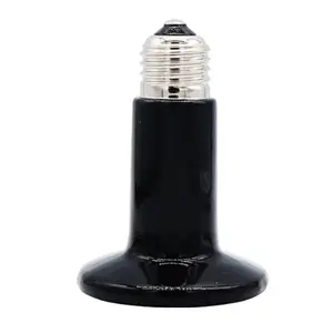 E27 lampe chauffante en céramique pour reptiles 50W 75W 100W 150W 200W ampoule chauffante noire en céramique élément chauffant rayon infrarouge lointain chauffage en céramique