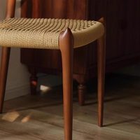 Chaise en rotin sans accoudoirs avec structure en frêne, design moderne JP, pour salon et salle à manger de luxe