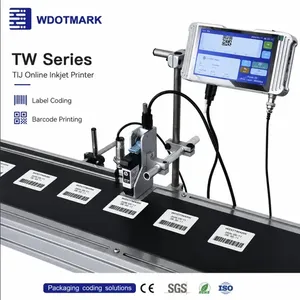 Imprimante jet d'encre industrielle en ligne, imprimante de marquage de codes par pulvérisation continue entièrement automatique pour chaîne de montage - Product Image 2