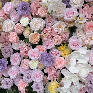 Toile <span class=keywords><strong>de</strong></span> fond murale à dégradé floral, fleurs en soie au toucher réel, décoration <span class=keywords><strong>de</strong></span> mariage à l'église, élégante toile <span class=keywords><strong>de</strong></span> fond <span class=keywords><strong>de</strong></span> rideau <span class=keywords><strong>de</strong></span> fleurs, boutique <span class=keywords><strong>de</strong></span> fleuristes - Product Image 5
