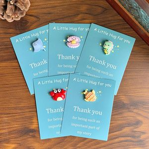 การ์ดพกพาออกแบบเองขายดี การ์ด DIY สุดสร้างสรรค์รูปสัตว์ทะเลรูปหัวใจ สำหรับเป็นของขวัญวันเกิดและวันหยุด - Product Image 4