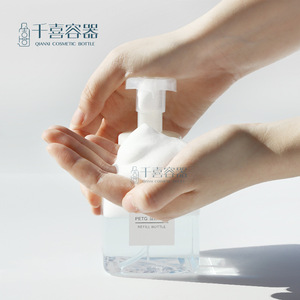 ขวดโฟม PETG สี่เหลี่ยม ขนาด 250 มล. 450 มล. 650 มล. สำหรับใส่เจลแอลกอฮอล์ล้างมือ มูสล้างหน้า ขวดจ่ายโฟม - Product Image 4