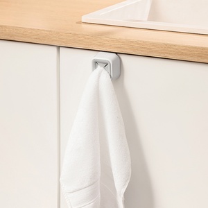 Single-Tier Household Organizer Plug <b>Wall</b> Hooks for Bathroom Bedroom Office Kitchen Towel <b>Storage</b> <b>Rack</b> Bag Holder Accessory - Product Image 4
