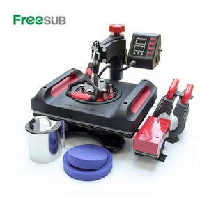 Freesub New arrivals đa chức năng Áo Thun thăng hoa máy in 5 trong 1 máy ép nhiệt cho T-Shirt Mug cap tấm - Product Image 6