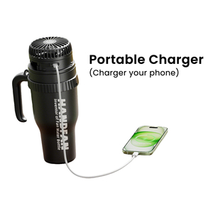 Бутылка для воды из нержавеющей стали с охлаждающим вентилятором для летнего использования для активного отдыха - Product Image 4